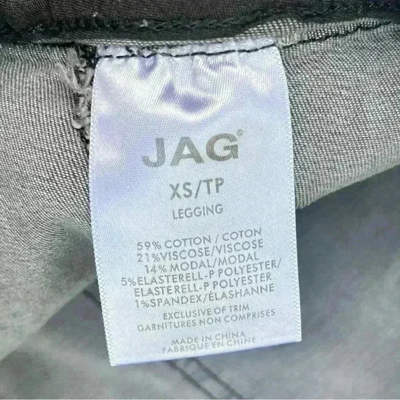 Jag Marla Faded Gray Mid Rise Stretch Pull On Ankle Power Stretch Jegging SizeXS - Picture 14 of 14